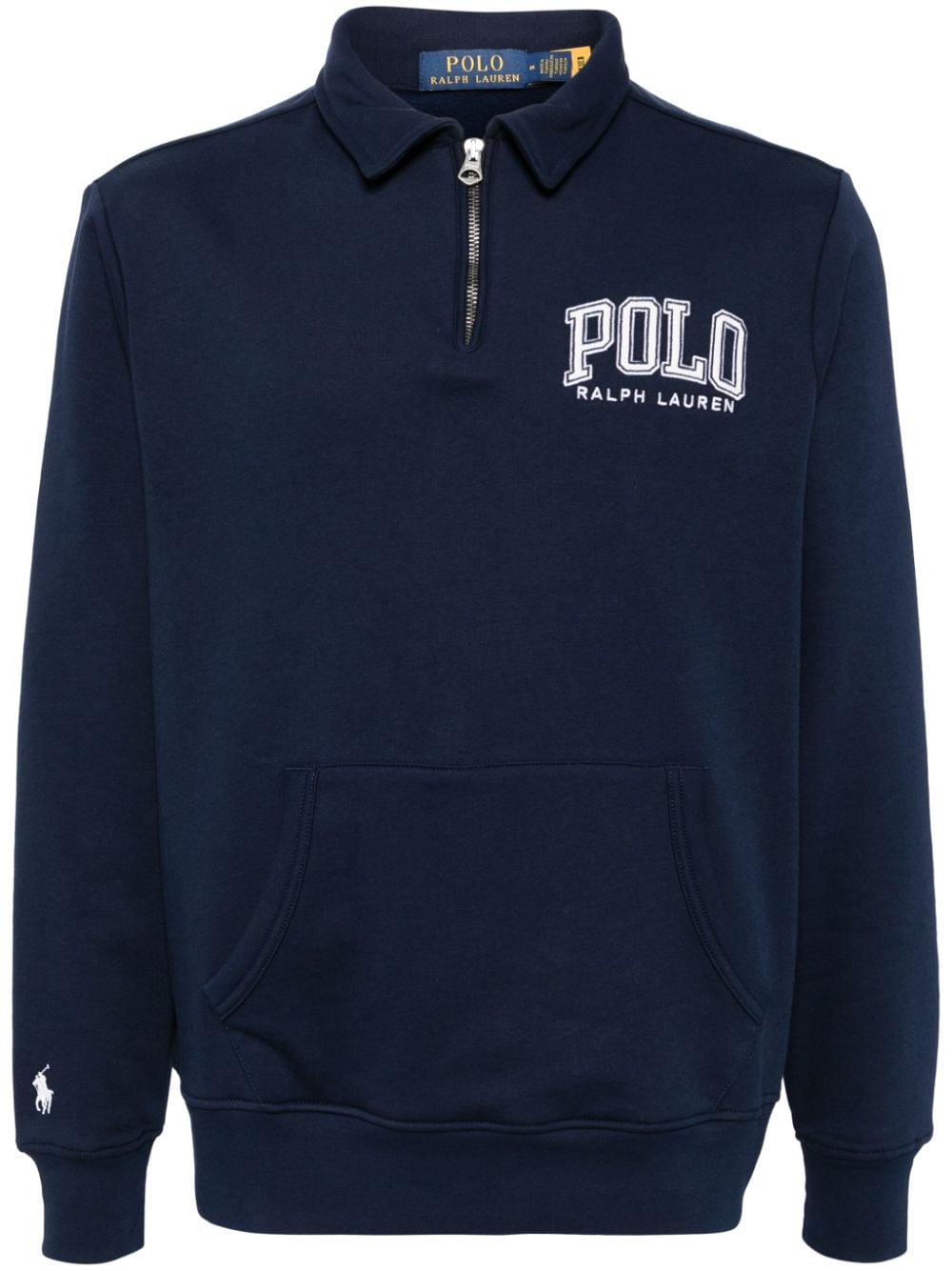 Polo Ralph Lauren logo-embroidered sweatshirt - Blue von Polo Ralph Lauren