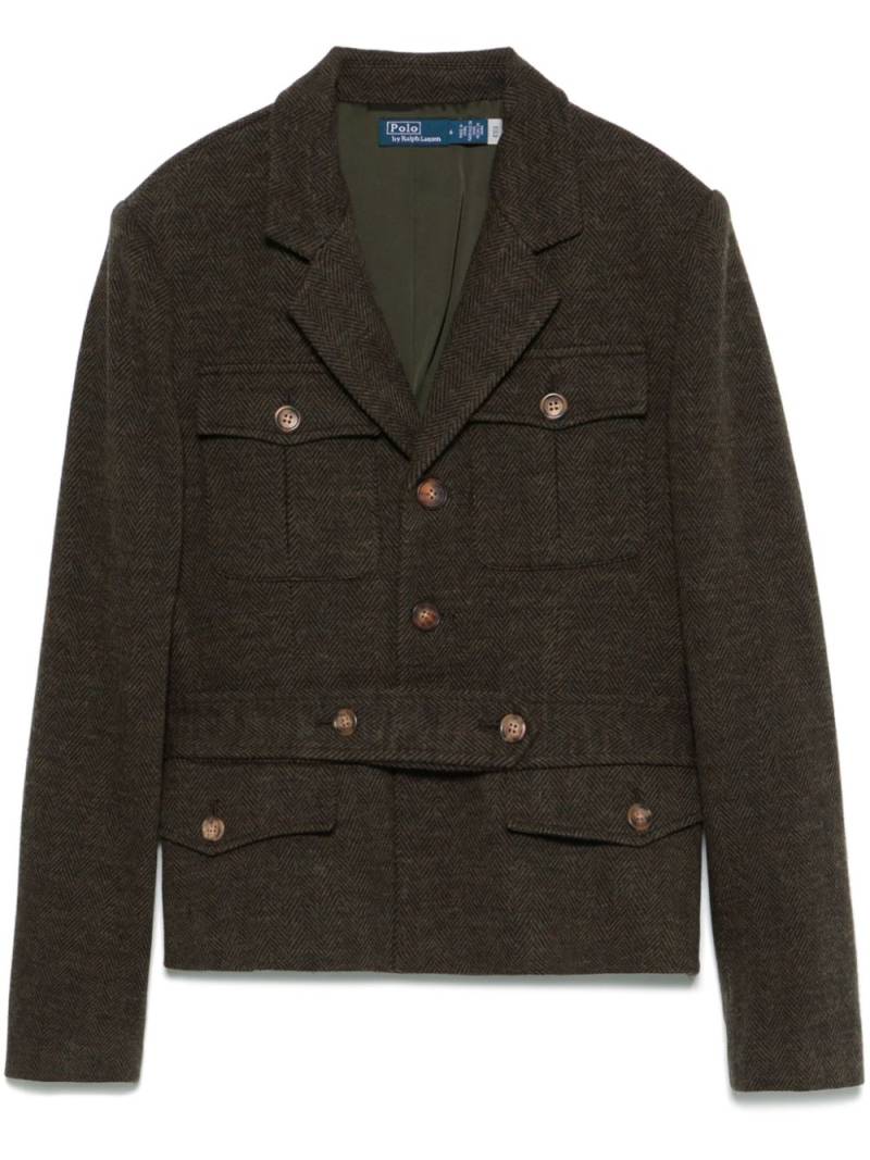 Polo Ralph Lauren herringbone jacket - Brown von Polo Ralph Lauren