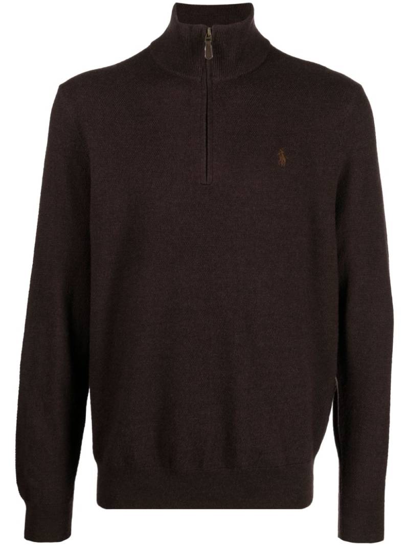 Polo Ralph Lauren high-neck wool jumper - Brown von Polo Ralph Lauren