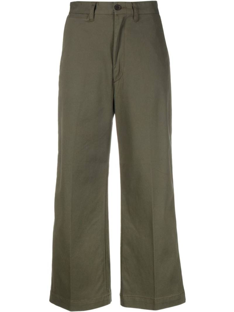 Polo Ralph Lauren high-waist cropped trousers - Green von Polo Ralph Lauren