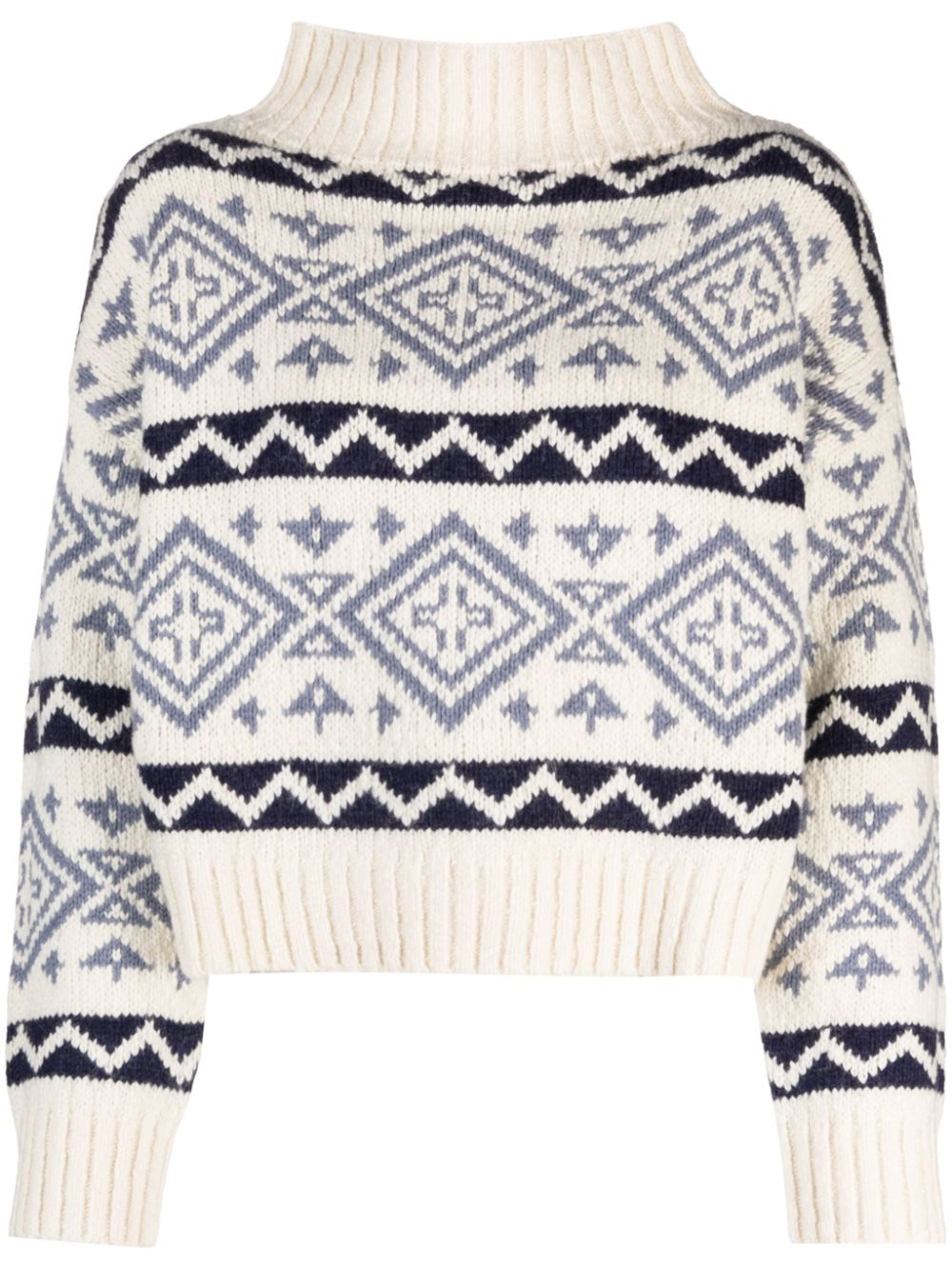 Polo Ralph Lauren intarsia-knit wool-blend jumper - Neutrals von Polo Ralph Lauren