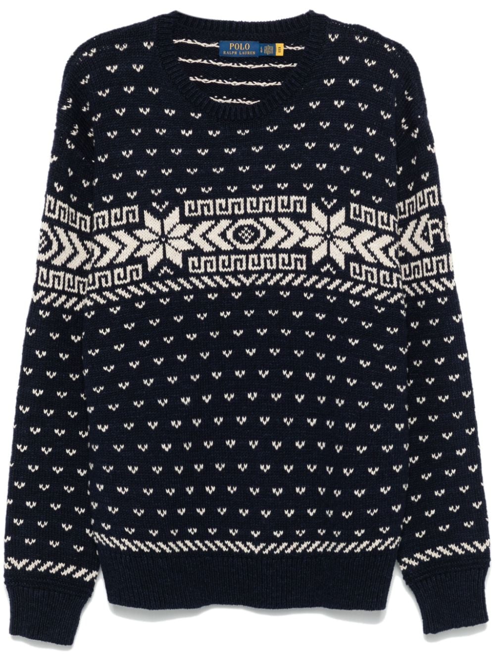 Polo Ralph Lauren intarsia-patterned sweater - Blue von Polo Ralph Lauren