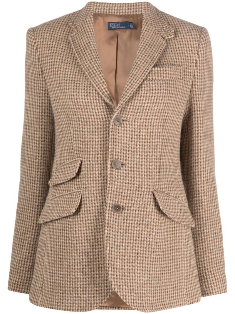 Polo Ralph Lauren interwoven bird's eye blazer - Brown von Polo Ralph Lauren