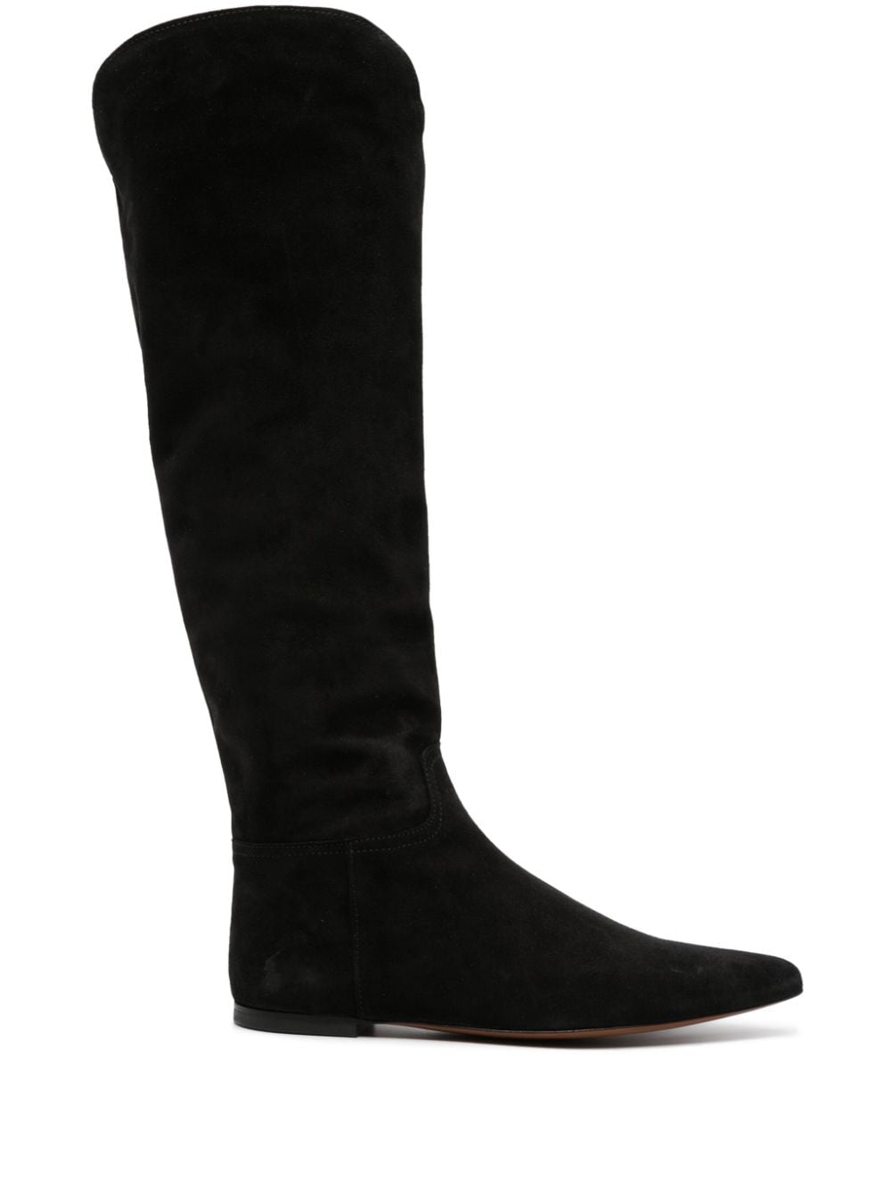 Polo Ralph Lauren knee-high leather boots - Black von Polo Ralph Lauren