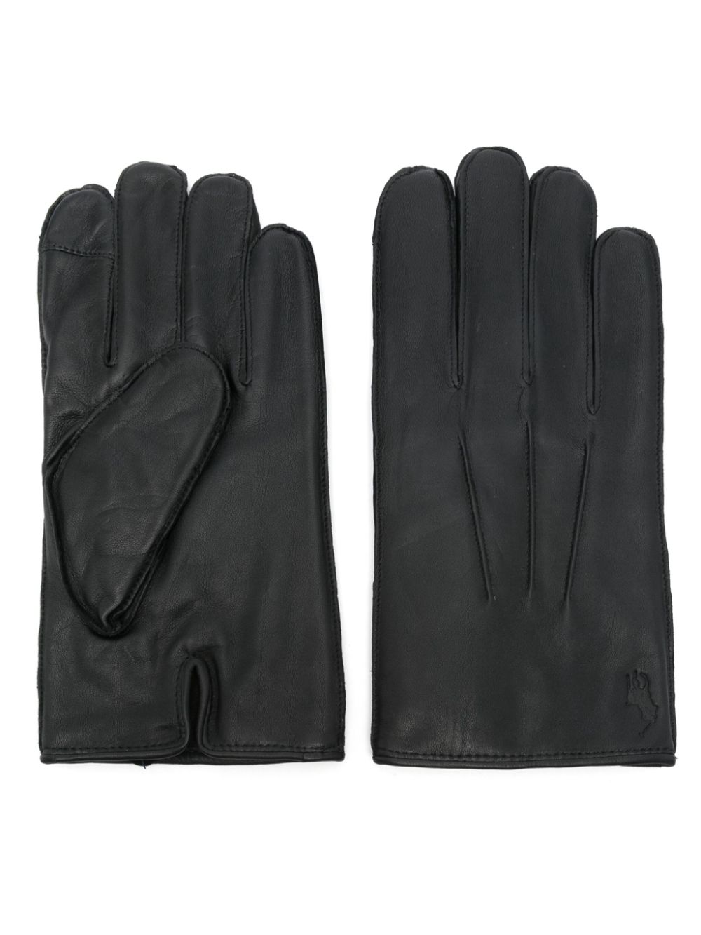 Polo Ralph Lauren leather gloves - Black von Polo Ralph Lauren