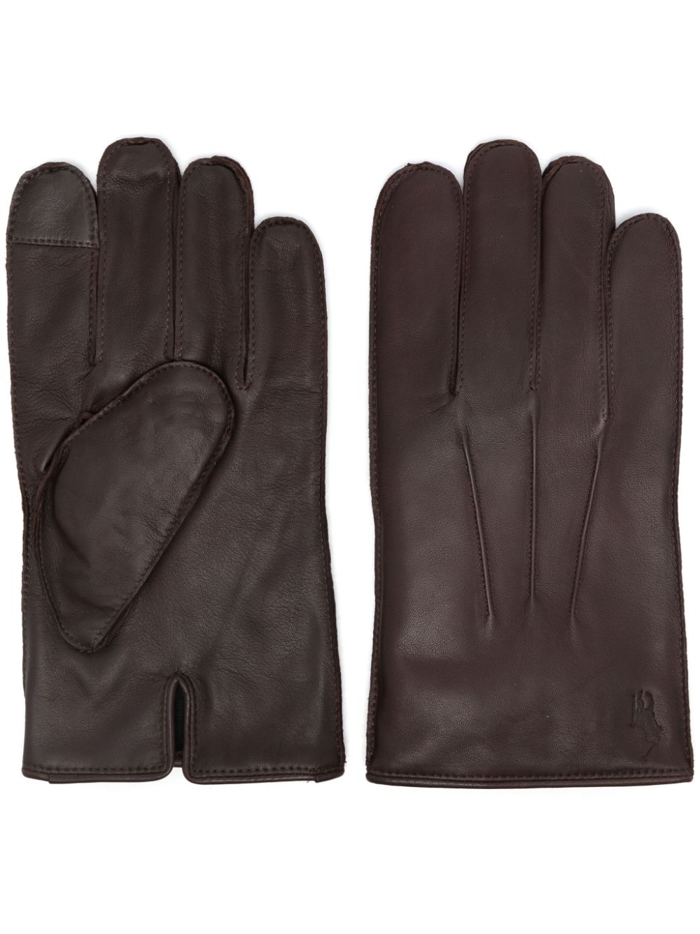 Polo Ralph Lauren leather gloves - Brown von Polo Ralph Lauren