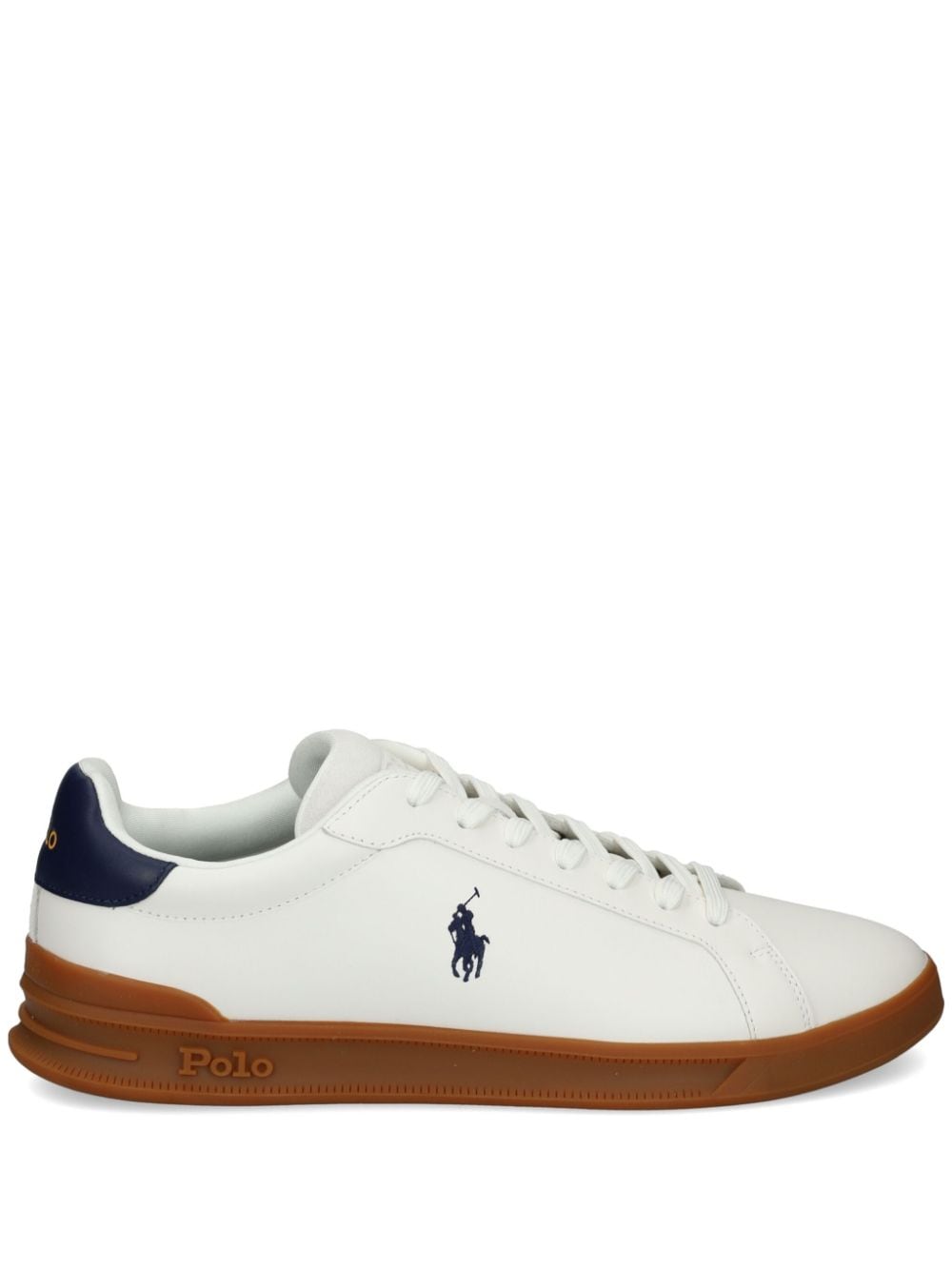 Polo Ralph Lauren leather sneakers - White von Polo Ralph Lauren