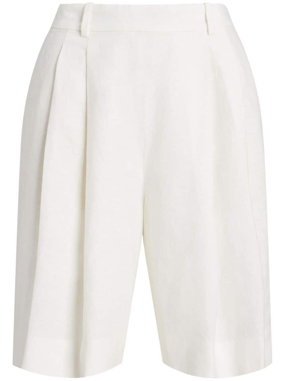 Polo Ralph Lauren linen-blend shorts - White von Polo Ralph Lauren