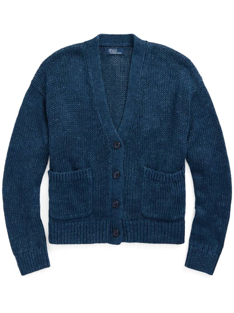 Polo Ralph Lauren linen-cotton blend cardigan - Blue von Polo Ralph Lauren