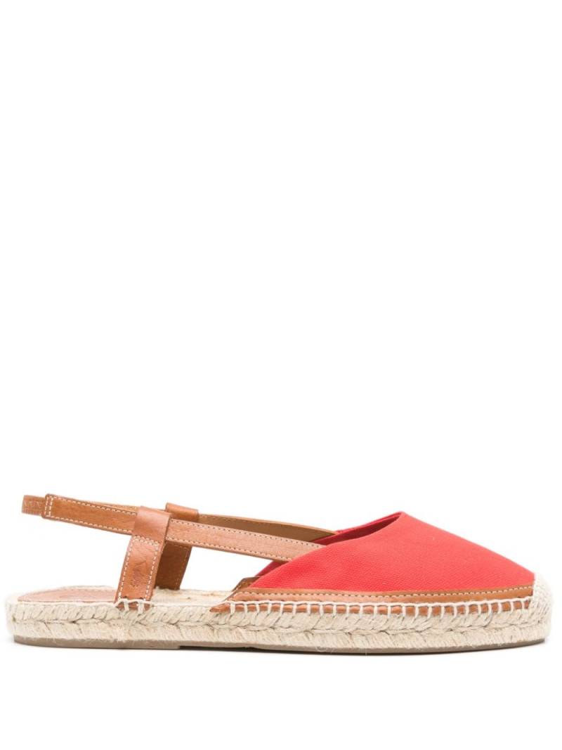 Polo Ralph Lauren logo-debossed canvas espadrilles - Red von Polo Ralph Lauren