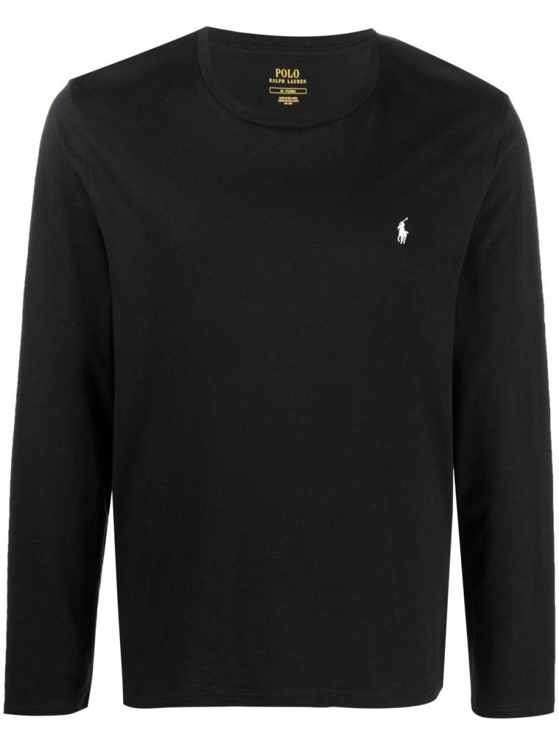 Polo Ralph Lauren logo-embroidered T-shirt - Black von Polo Ralph Lauren