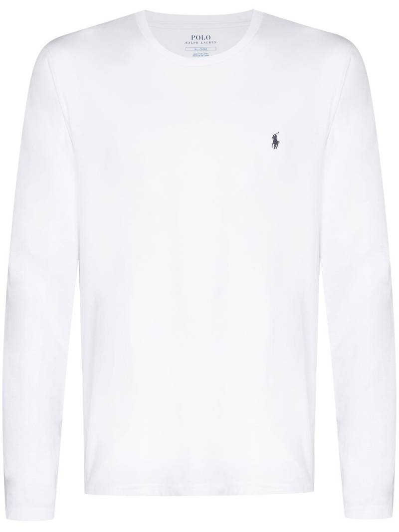 Polo Ralph Lauren logo-embroidered T-shirt - White von Polo Ralph Lauren