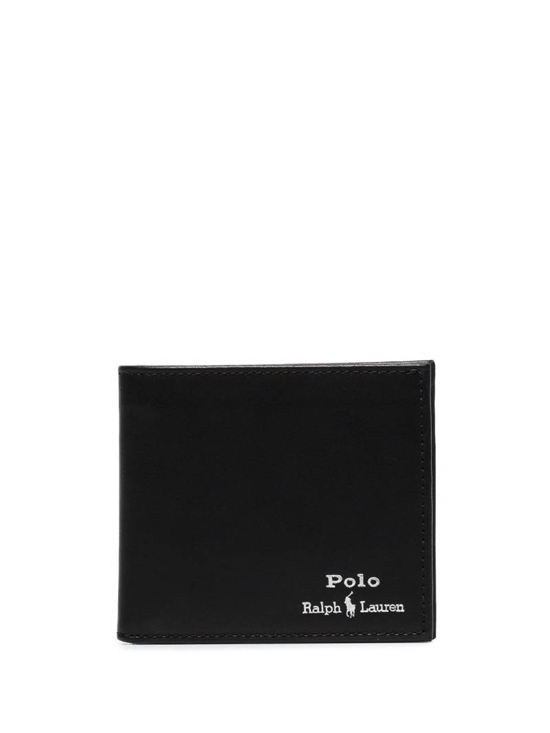 Polo Ralph Lauren logo-embroidered bifold wallet - Black von Polo Ralph Lauren