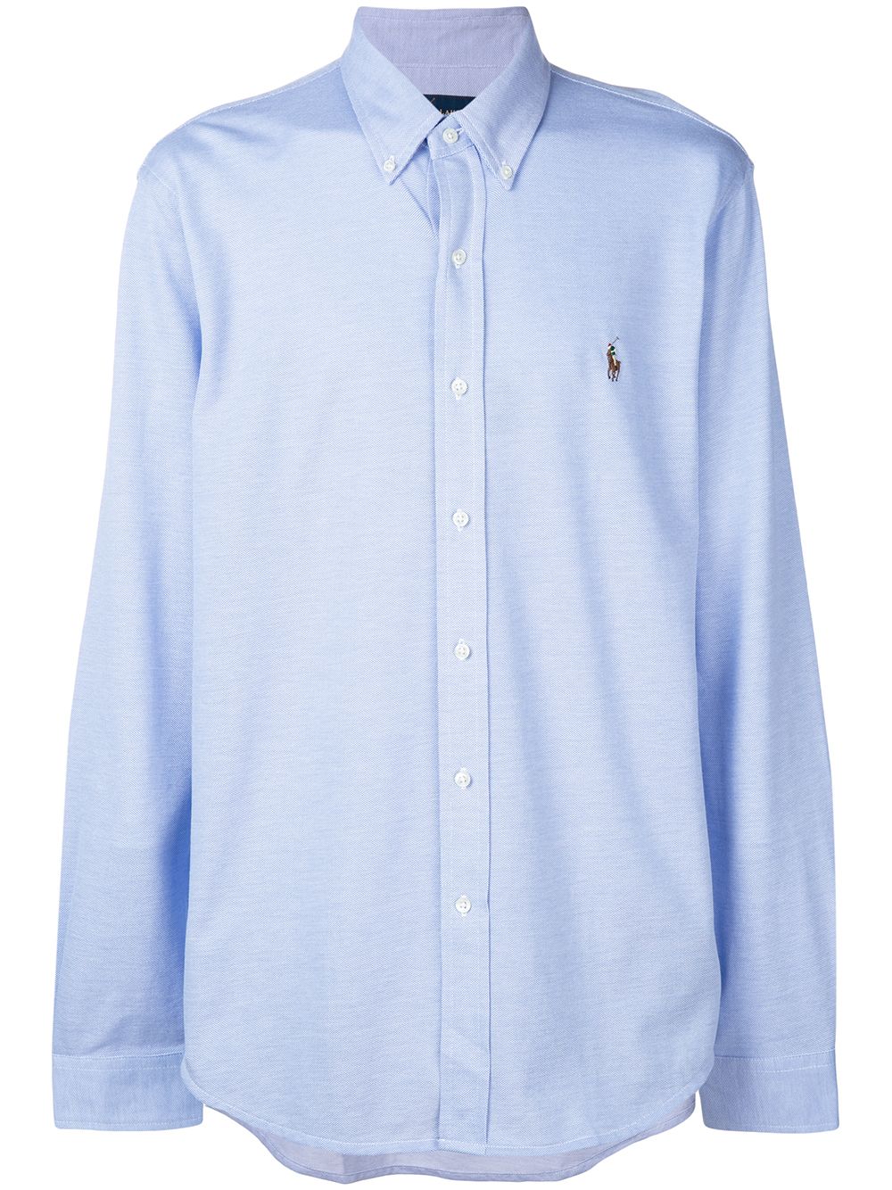 Polo Ralph Lauren logo-embroidered button-down shirt - Blue von Polo Ralph Lauren