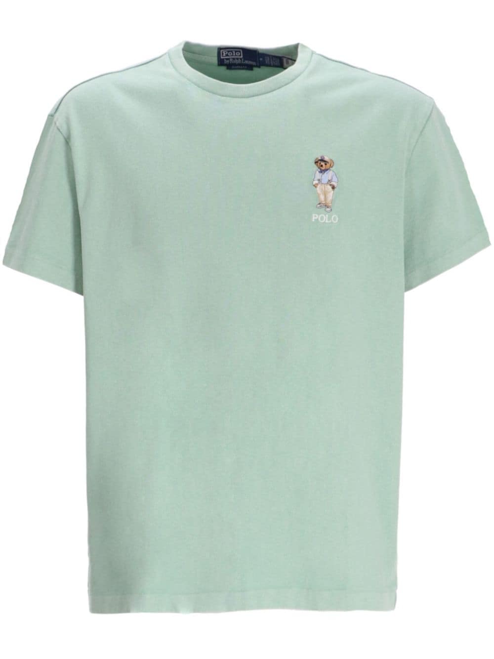 Polo Ralph Lauren logo-embroidered cotton T-shirt - Green von Polo Ralph Lauren