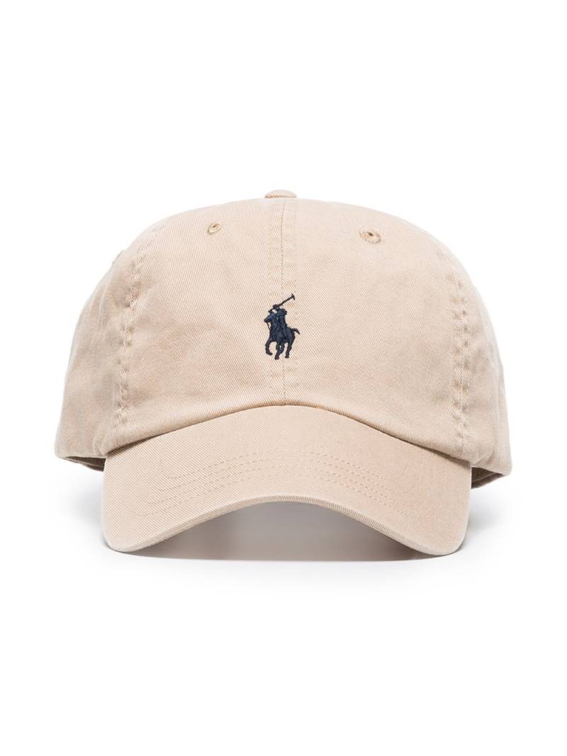 Polo Ralph Lauren logo-embroidered cotton-canvas cap - Neutrals von Polo Ralph Lauren