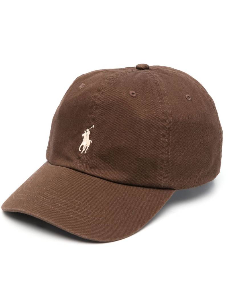 Polo Ralph Lauren logo-embroidered cotton cap - Brown von Polo Ralph Lauren