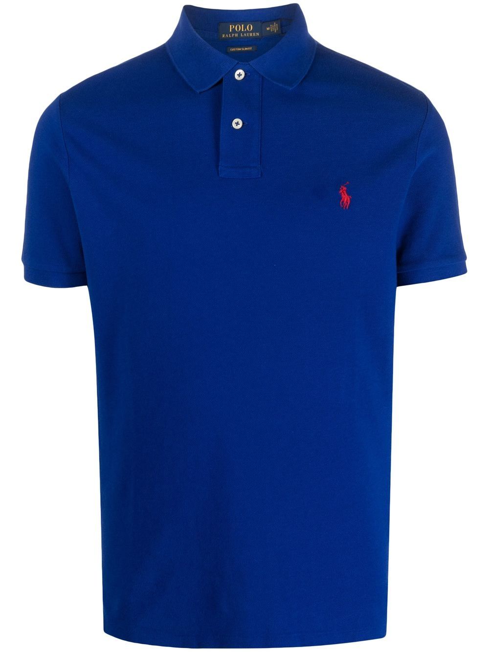 Polo Ralph Lauren logo-embroidered cotton polo-shirt - Blue von Polo Ralph Lauren