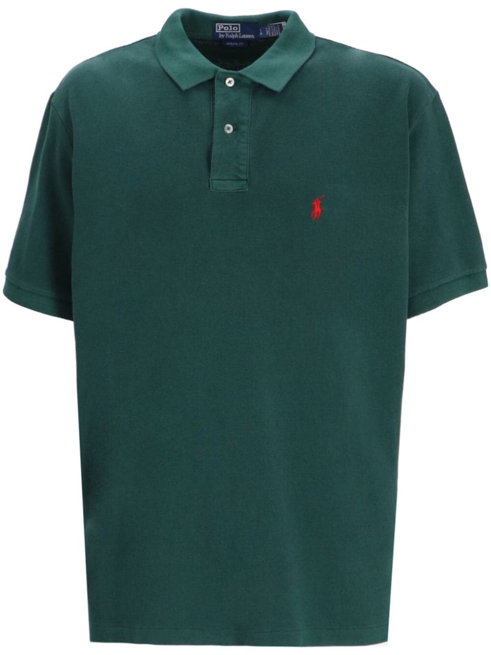 Polo Ralph Lauren logo-embroidered cotton polo shirt - Green von Polo Ralph Lauren