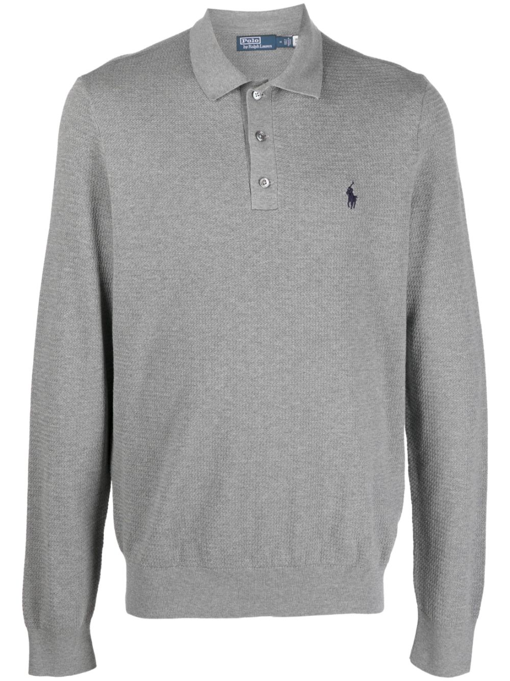 Polo Ralph Lauren logo-embroidered cotton polo shirt - Grey von Polo Ralph Lauren