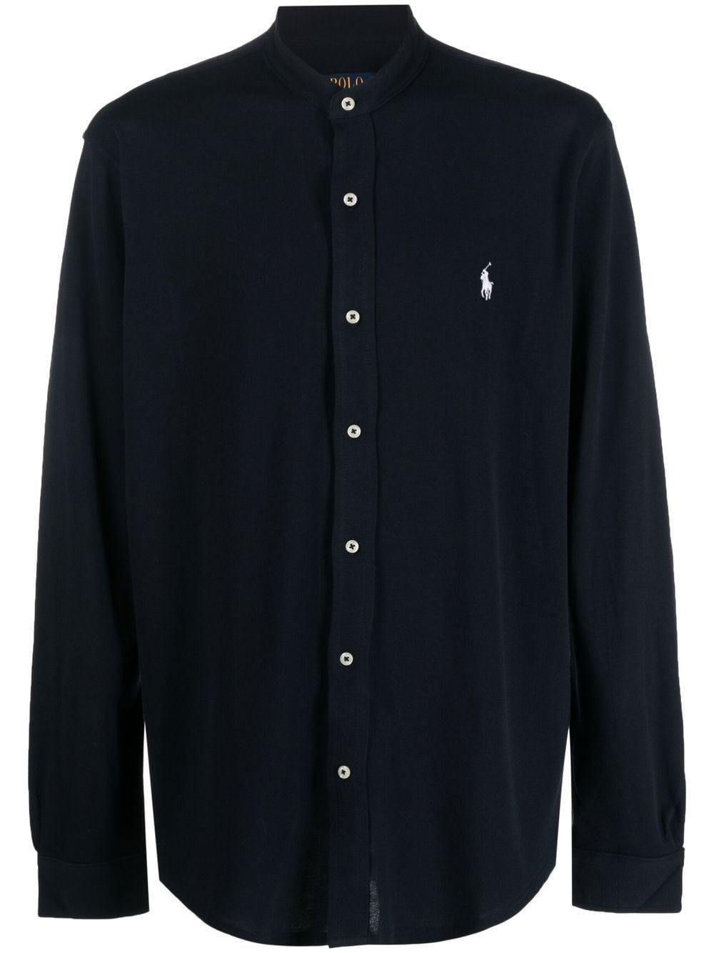 Polo Ralph Lauren logo-embroidered cotton shirt - Blue von Polo Ralph Lauren