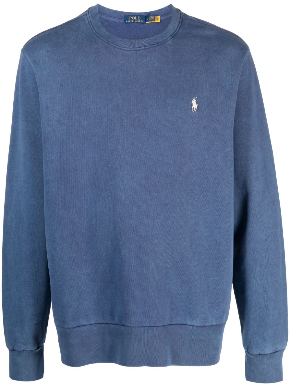 Polo Ralph Lauren logo-embroidered cotton sweatshirt - Blue von Polo Ralph Lauren