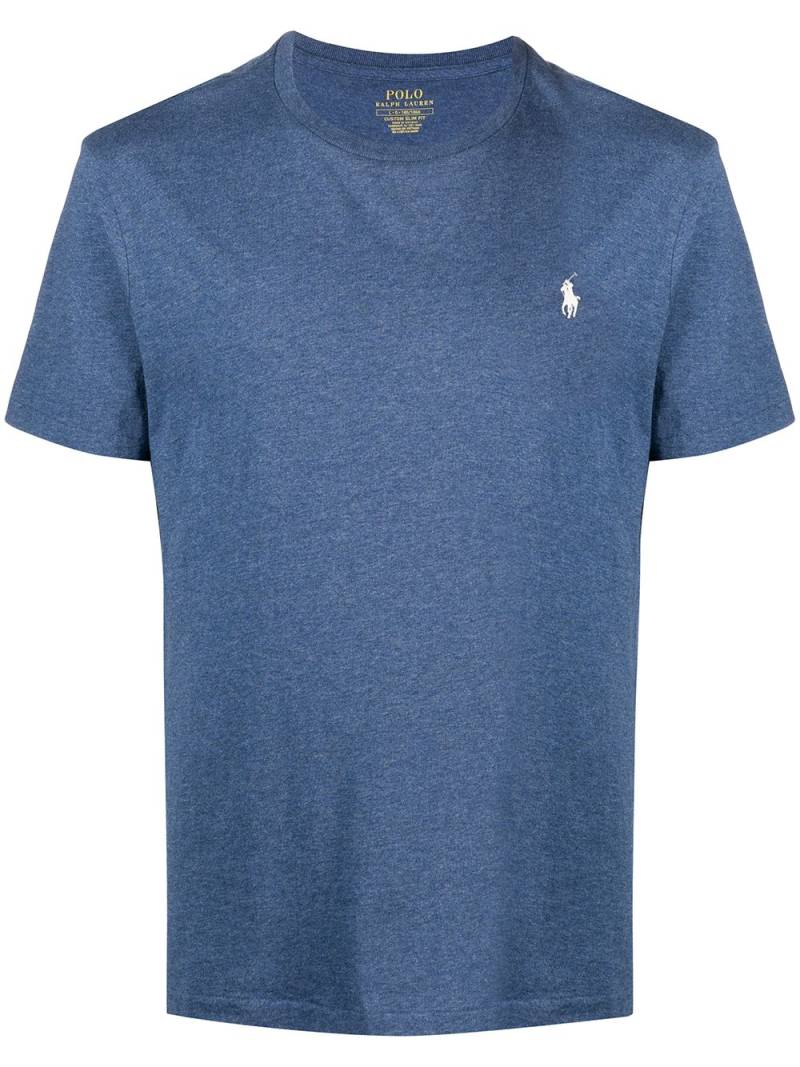 Polo Ralph Lauren logo-embroidered cotton t-shirt - Blue von Polo Ralph Lauren