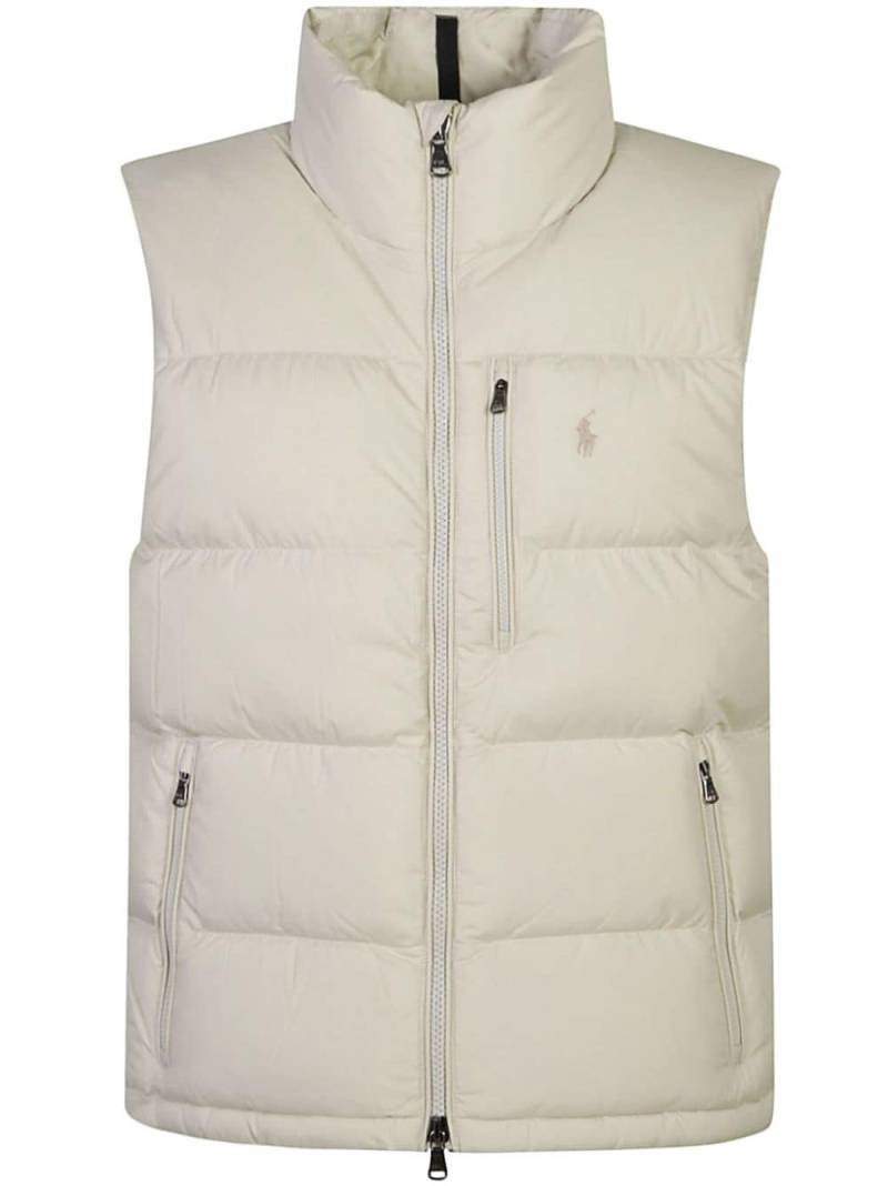 Polo Ralph Lauren logo-embroidered gilet - Neutrals von Polo Ralph Lauren