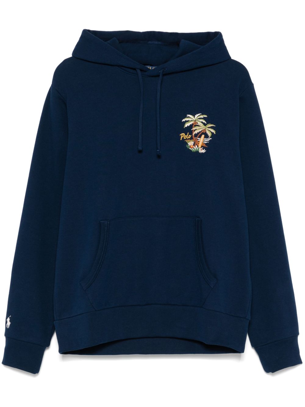 Polo Ralph Lauren logo-embroidered hoodie - Blue von Polo Ralph Lauren