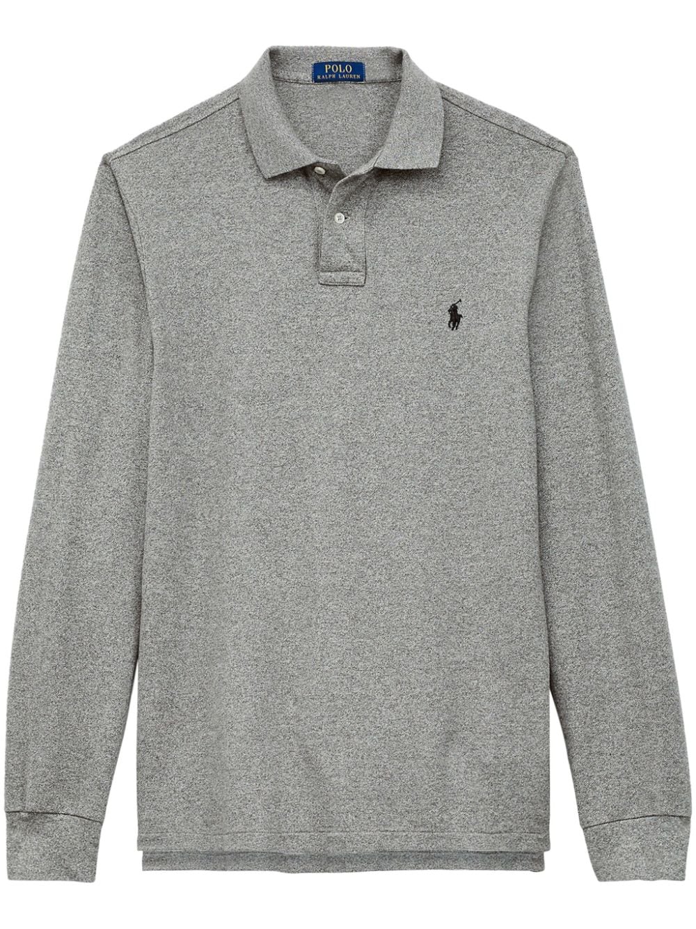 Polo Ralph Lauren logo embroidered long-sleeve polo shirt - Grey von Polo Ralph Lauren