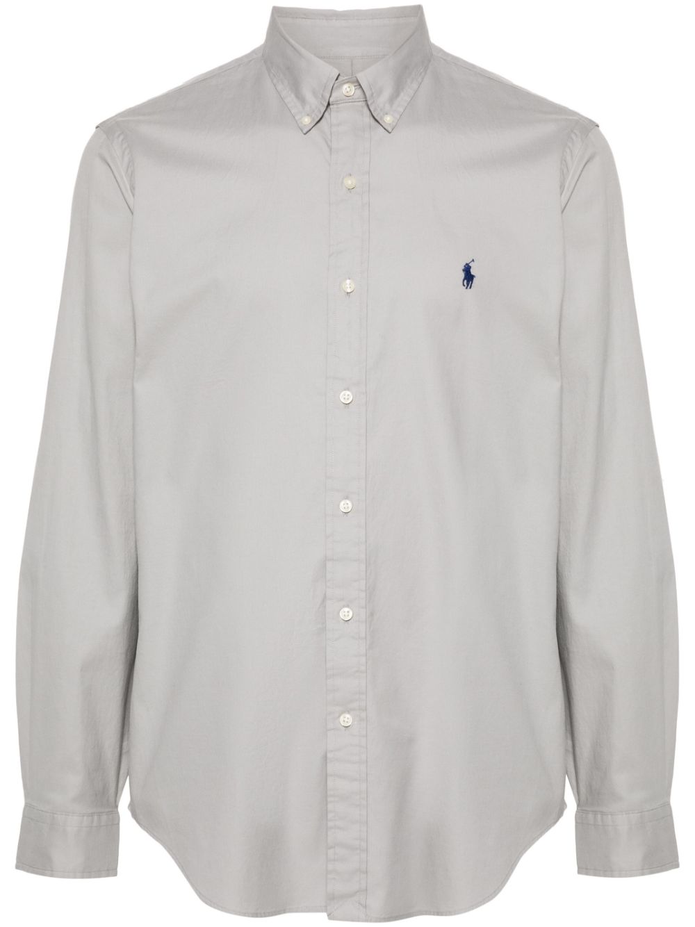 Polo Ralph Lauren logo-embroidered shirt - Grey von Polo Ralph Lauren