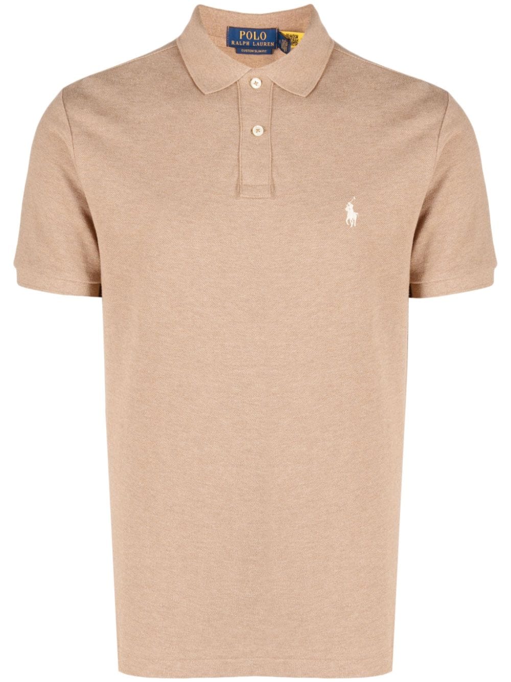 Polo Ralph Lauren logo-embroidered short-sleeve polo - Brown von Polo Ralph Lauren