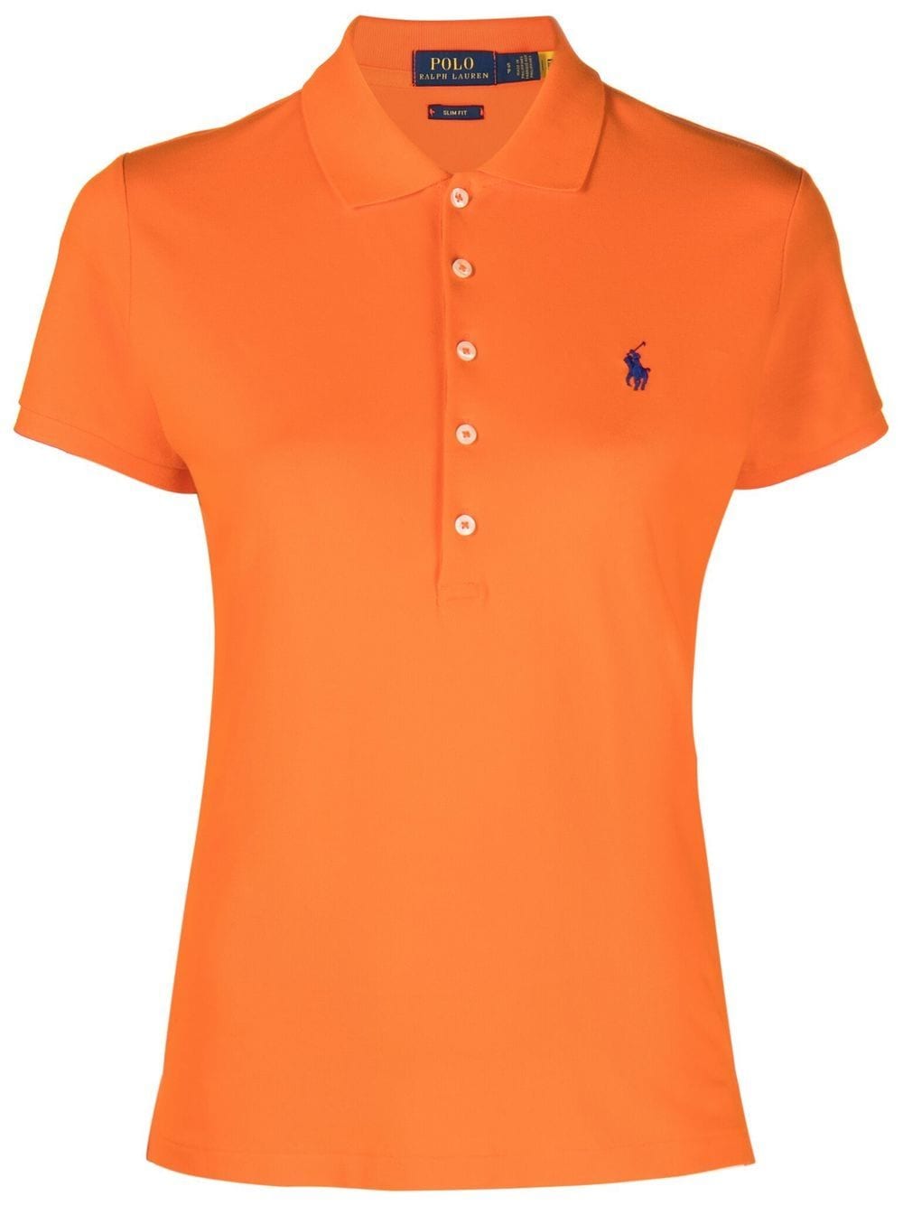 Polo Ralph Lauren logo-embroidered slim-fit polo shirt - Orange von Polo Ralph Lauren