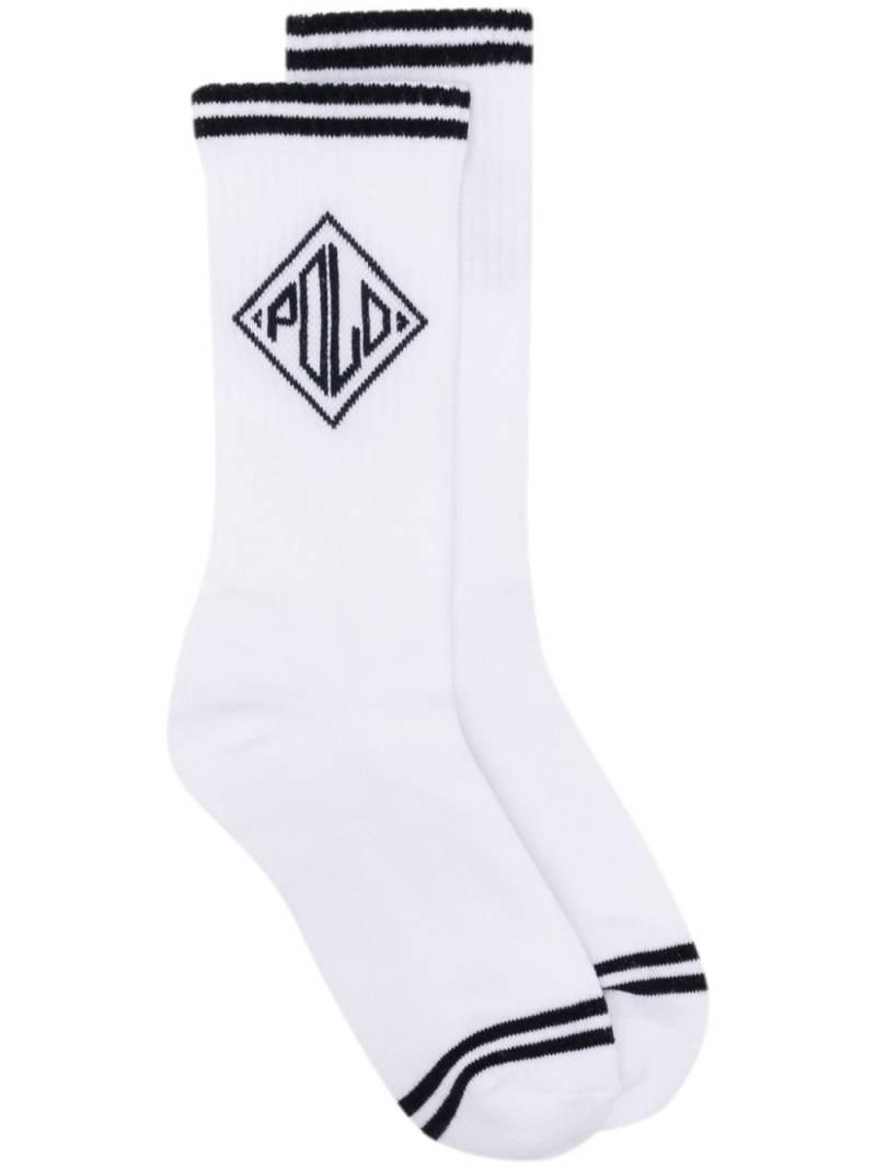 Polo Ralph Lauren logo-embroidered socks - White von Polo Ralph Lauren