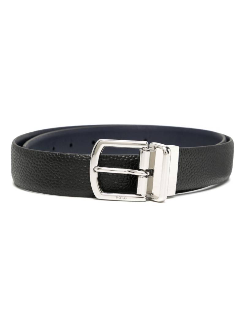 Polo Ralph Lauren logo-engraved buckle reversible belt - Blue von Polo Ralph Lauren