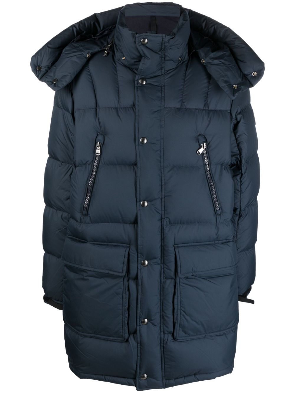 Polo Ralph Lauren logo-patch padded coat - Blue von Polo Ralph Lauren