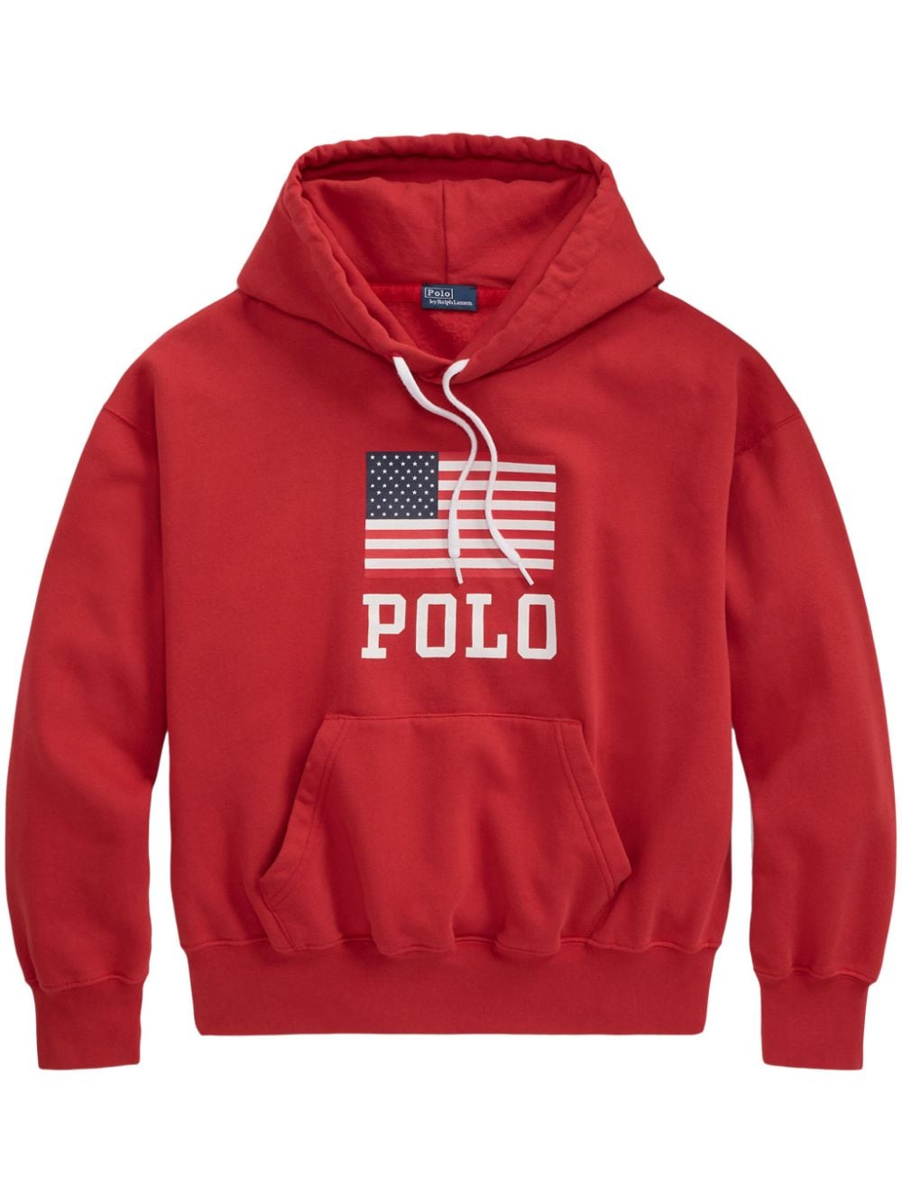 Polo Ralph Lauren logo-print cotton-blend hoodie - Red von Polo Ralph Lauren