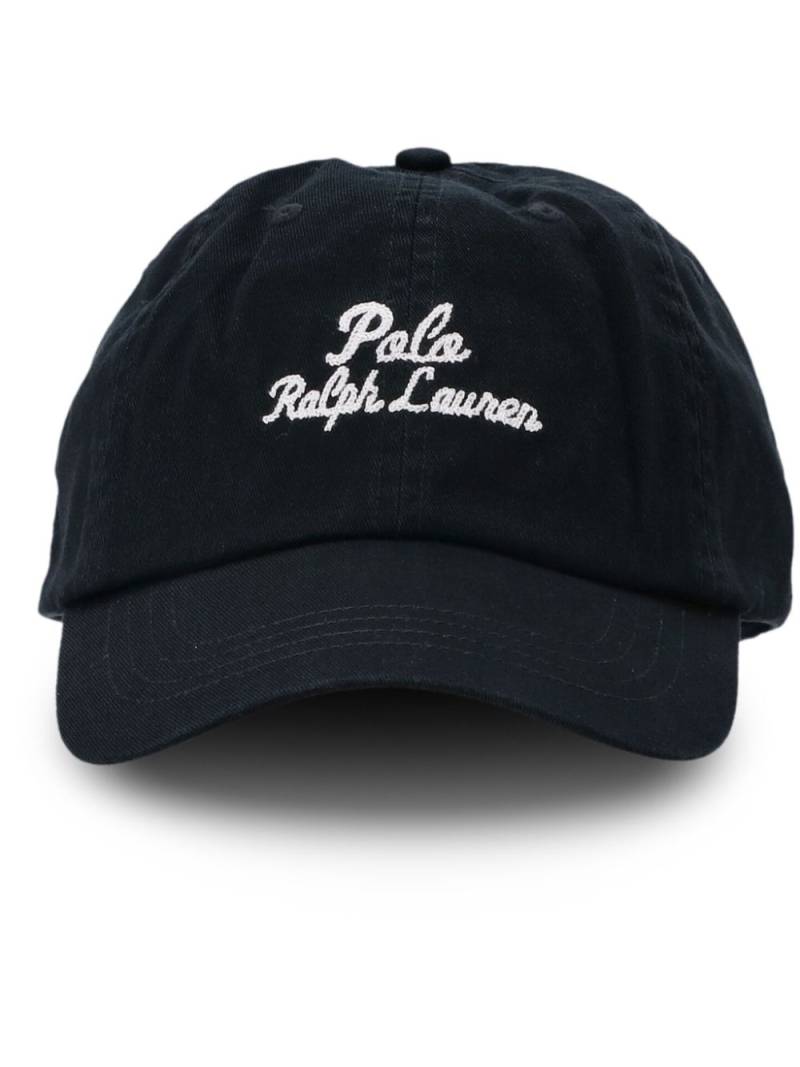 Polo Ralph Lauren logo-print cotton cap - Black von Polo Ralph Lauren