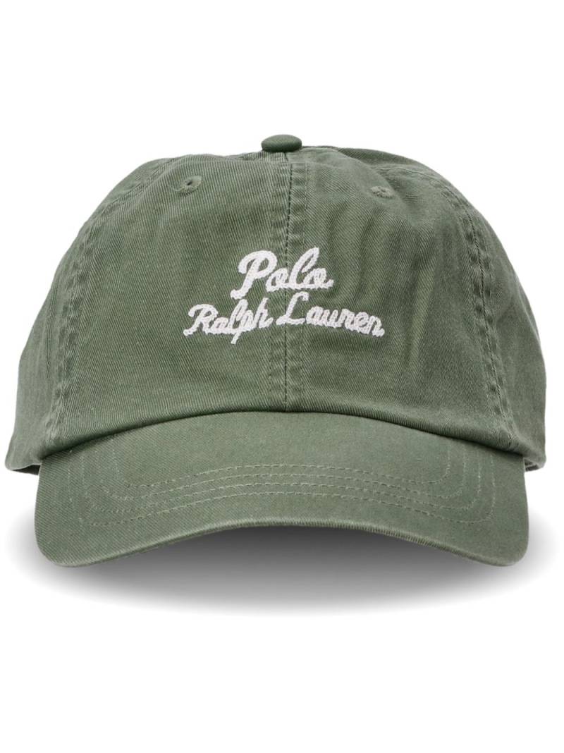 Polo Ralph Lauren logo-print cotton cap - Green von Polo Ralph Lauren