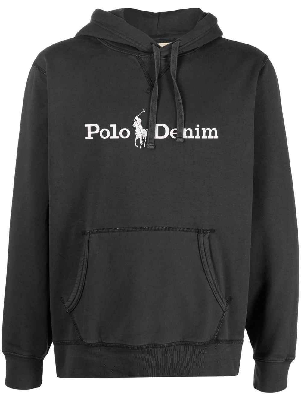 Polo Ralph Lauren logo-print drawstring hoodie - Grey von Polo Ralph Lauren