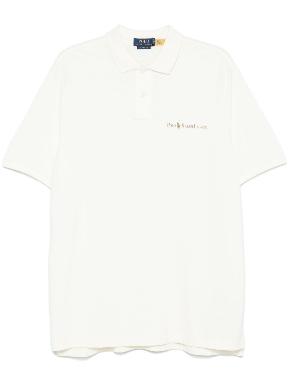 Polo Ralph Lauren logo-print polo shirt - Neutrals von Polo Ralph Lauren