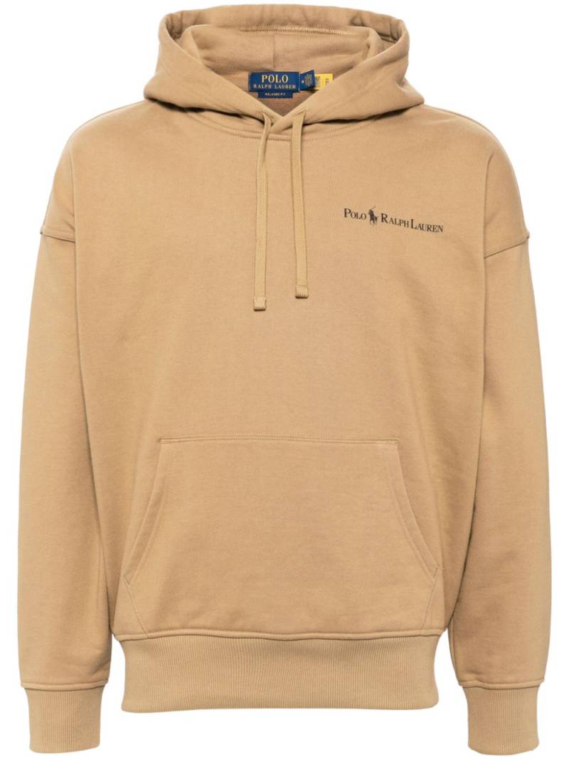 Polo Ralph Lauren logo-printed hoodie - Neutrals von Polo Ralph Lauren