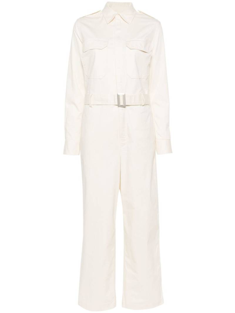 Polo Ralph Lauren long-sleeve twill jumpsuit - Neutrals von Polo Ralph Lauren