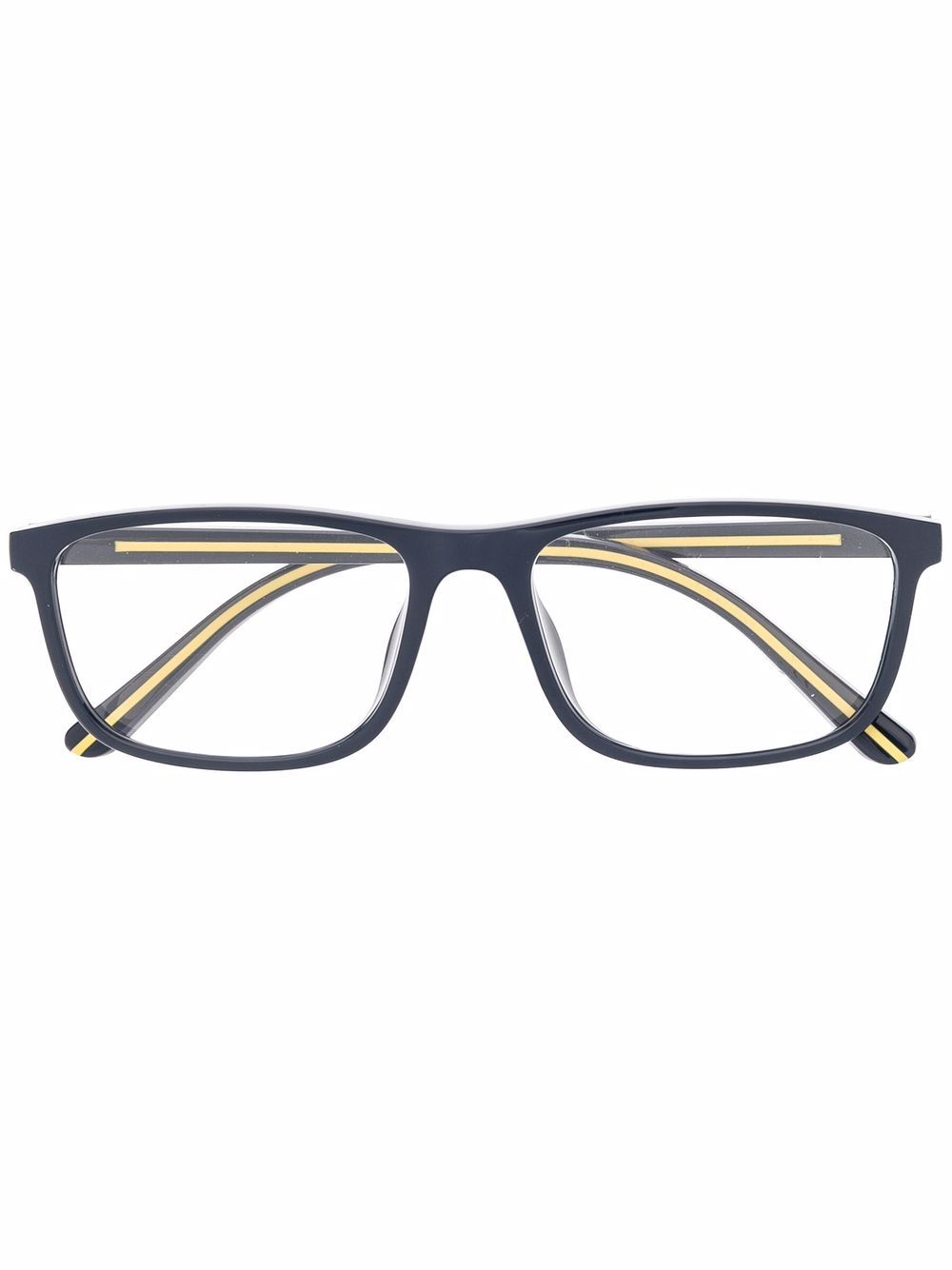 Polo Ralph Lauren matte-effect rectangle-frame glasses - Blue von Polo Ralph Lauren