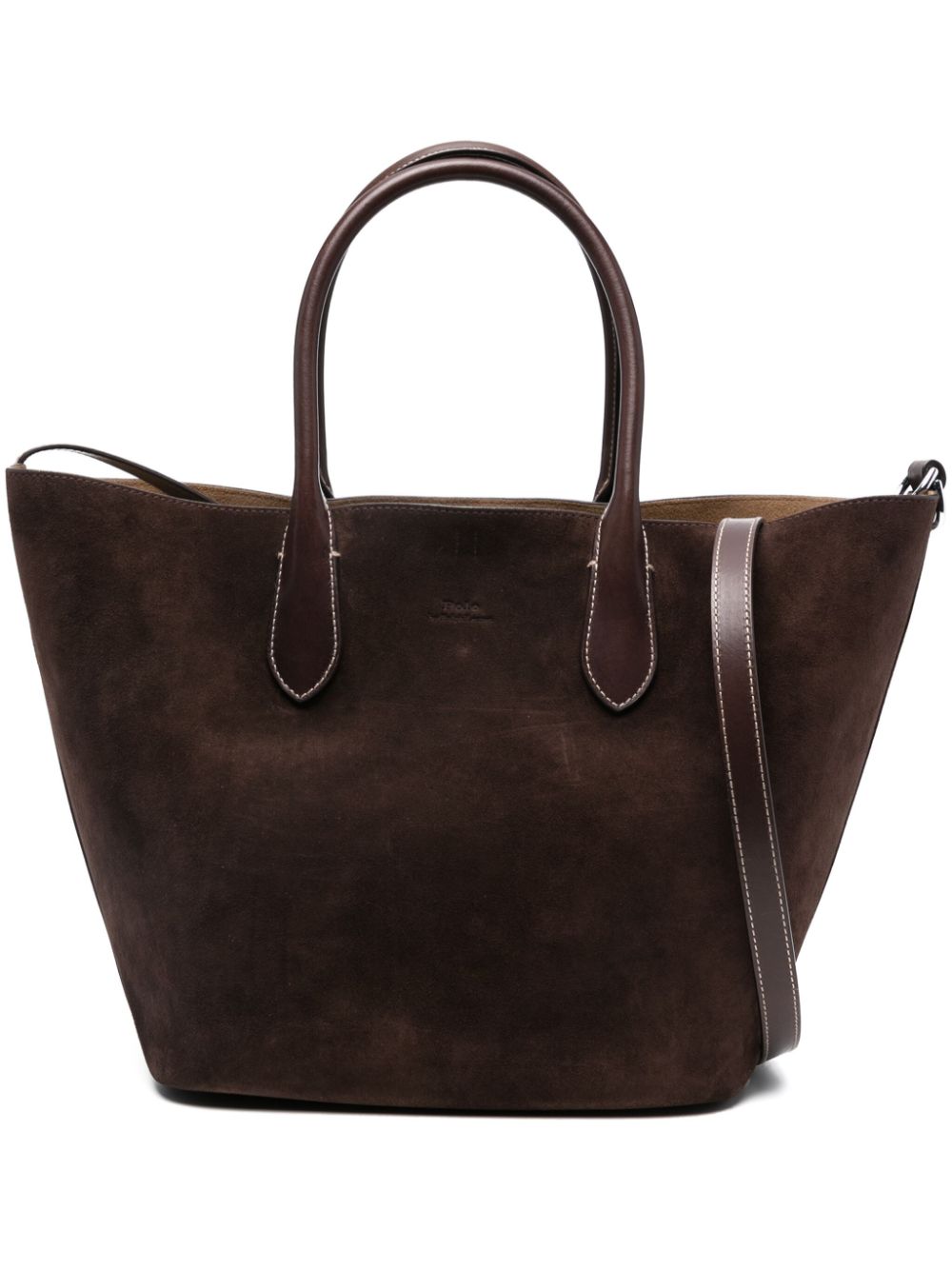 Polo Ralph Lauren medium Bellport tote bag - Brown von Polo Ralph Lauren