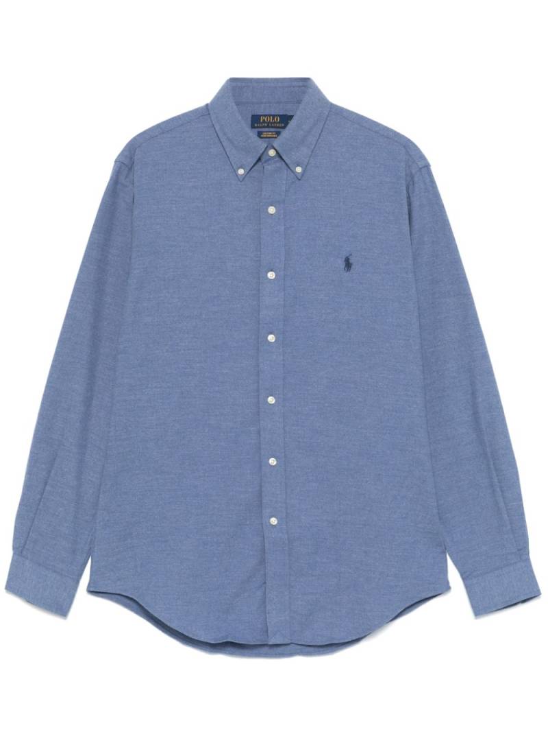 Polo Ralph Lauren mélange-effect shirt - Blue von Polo Ralph Lauren