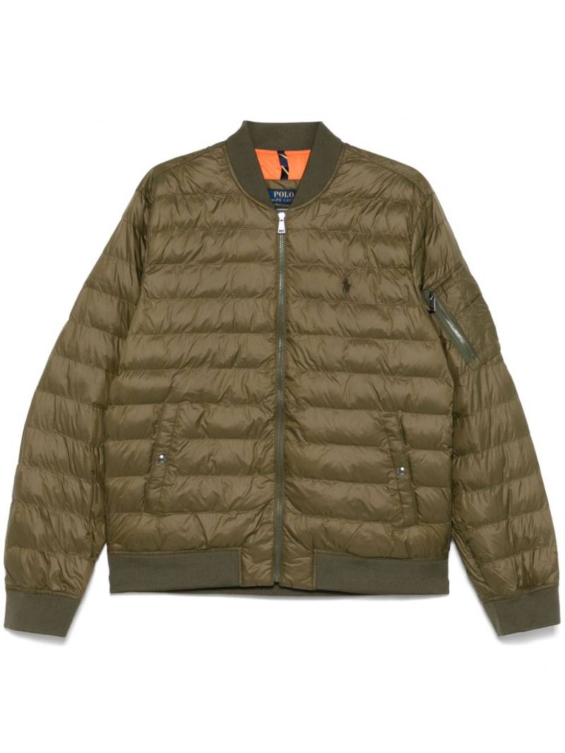 Polo Ralph Lauren padded bomber jacket - Green von Polo Ralph Lauren