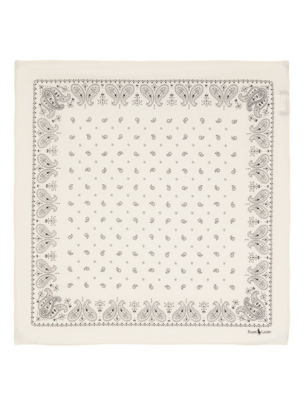 Polo Ralph Lauren paisley-print cotton scarf - Neutrals von Polo Ralph Lauren