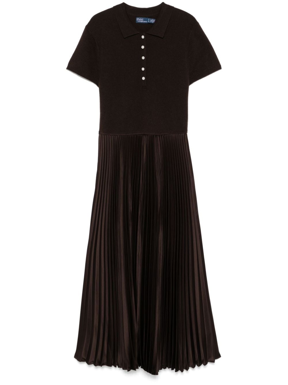 Polo Ralph Lauren panelled midi dress - Brown von Polo Ralph Lauren