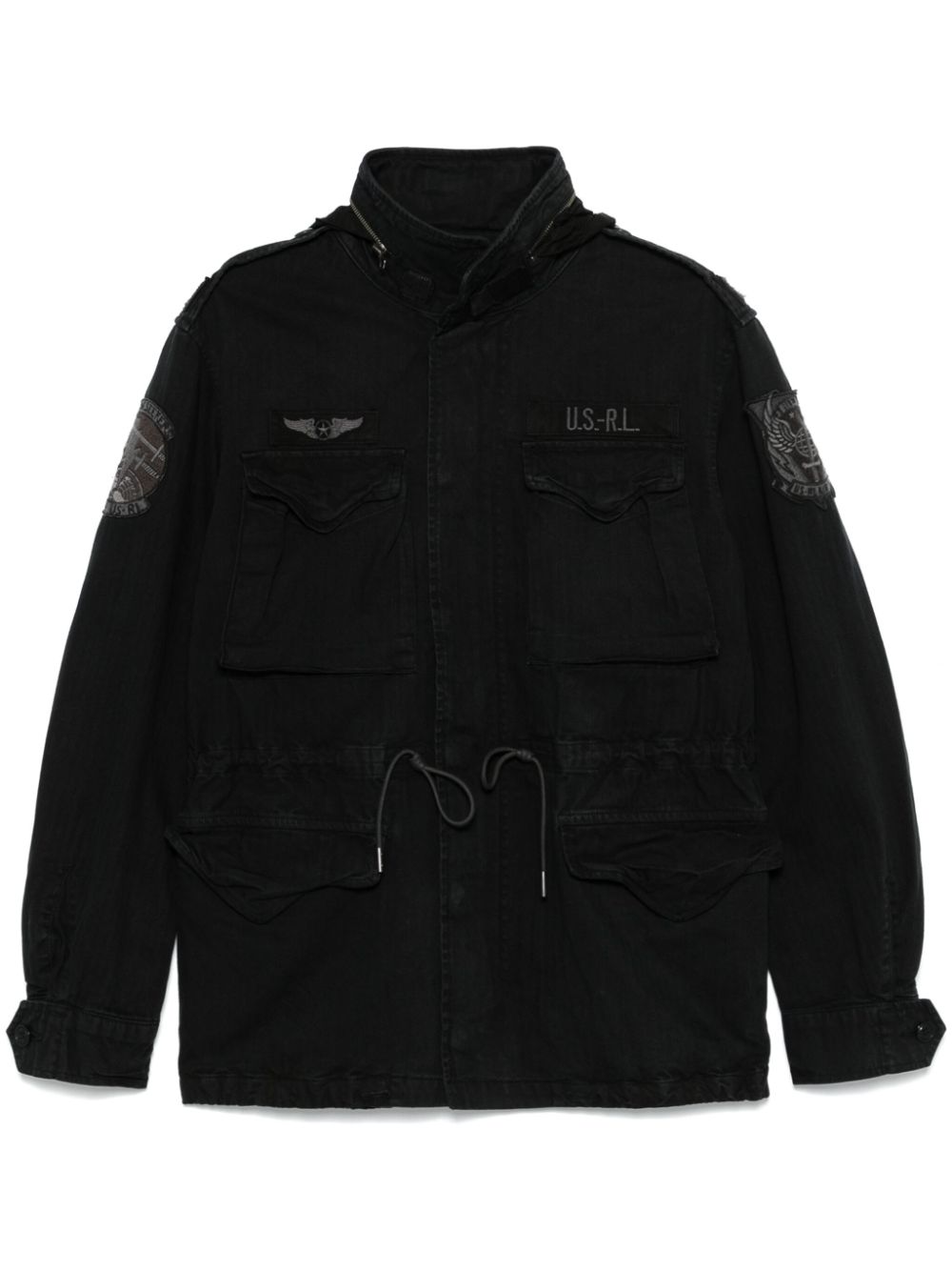 Polo Ralph Lauren patch-detailed jacket - Black von Polo Ralph Lauren